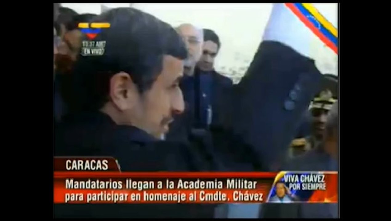 Ahmadinejad présent pour les funérailles de Chavez