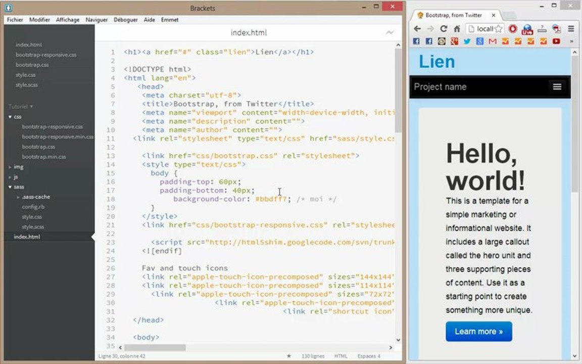 Emmet - zen coding : Installation dans l'éditeur Brackets ou Adobe Edge Code