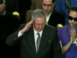 Cuban Pres. Raul Castro Pays Respects To Chavez
