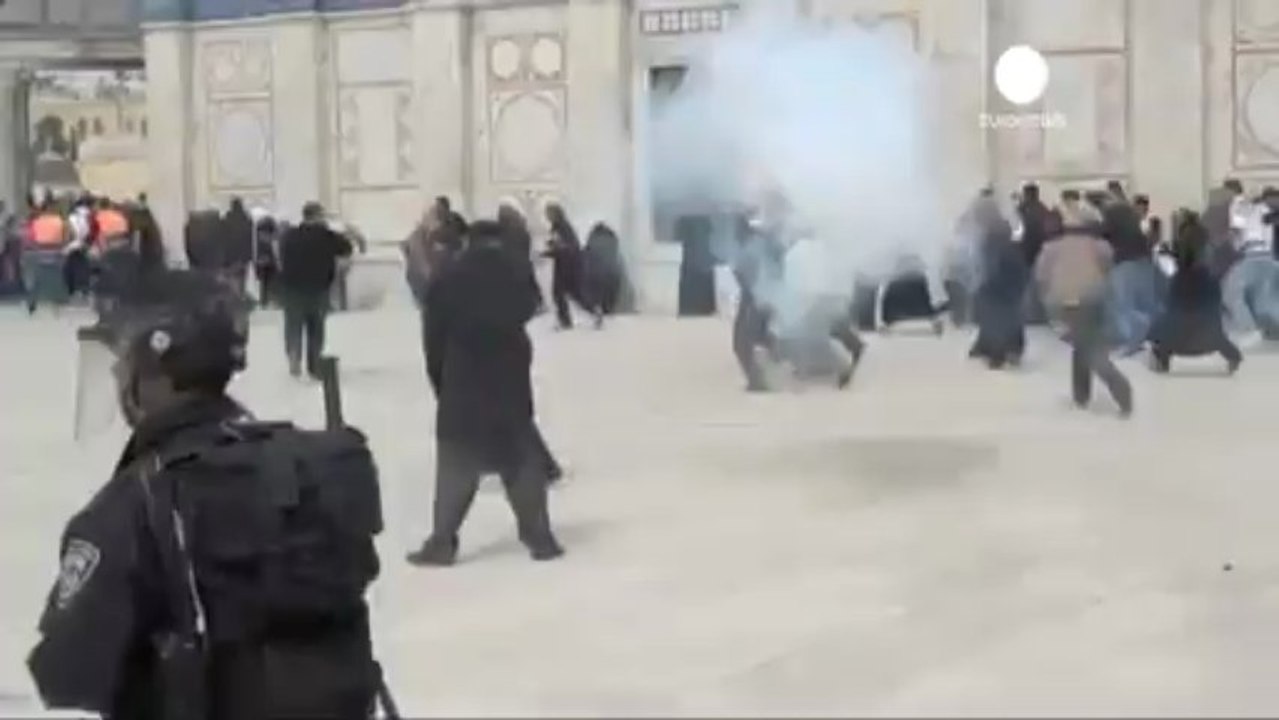 Quince palestinos heridos tras un enfrentamiento con la...