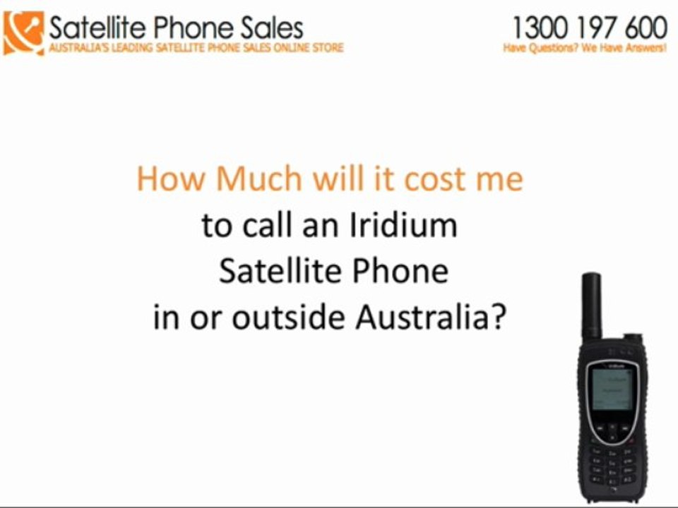 Does It Cost Me To Call An Iridium 9575 Satellite Phone