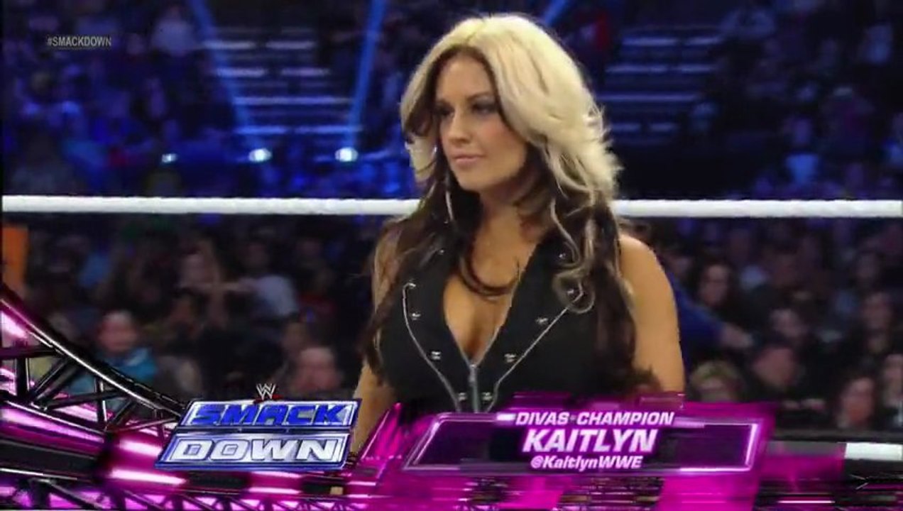 Divas Champion Kaitlyn Vs. Tamina - WWE Smackdown 3/8/13