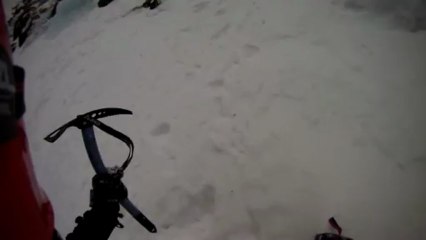 Chute d'un alpiniste