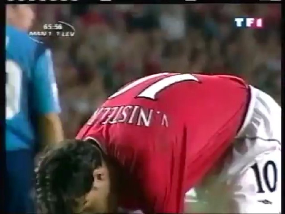 2002 (April 24) Manchester United (England) 2-Bayer Leverkusen (Germany) 2 (Champions League)