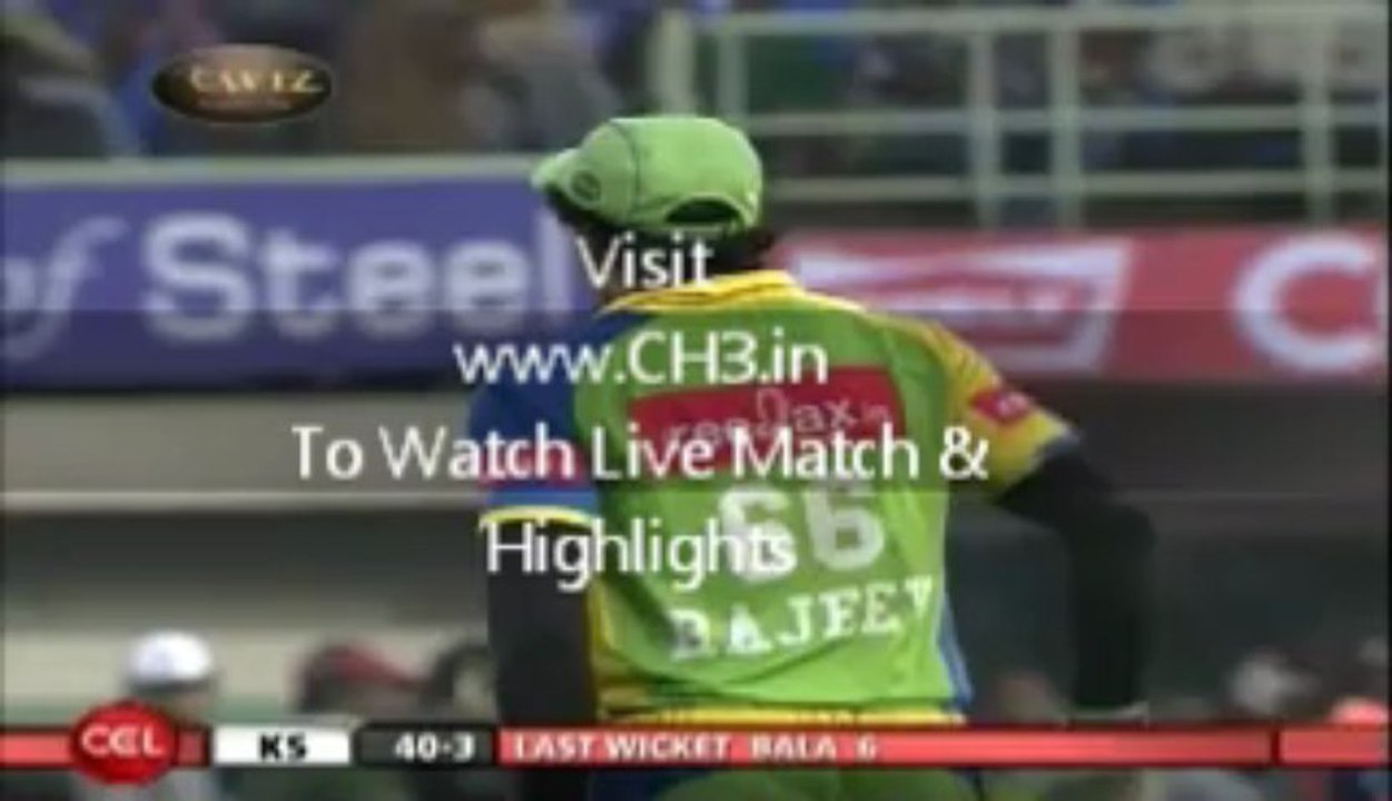 Kerala Strikers Vs Karnataka Bulldozers CCl T20 2013 Kerala V Karnataka Live Streaming 9th Mar 2013 Kerala V Karnataka Full Highlights