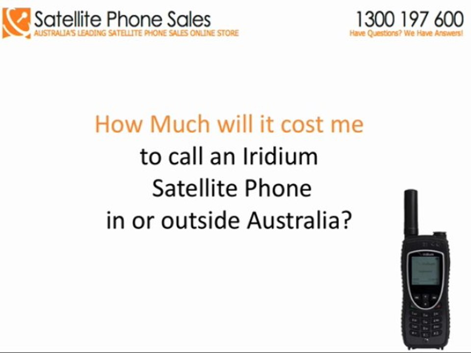 What Is The Expense To Me To Call An Iridium 9575 Satphone
