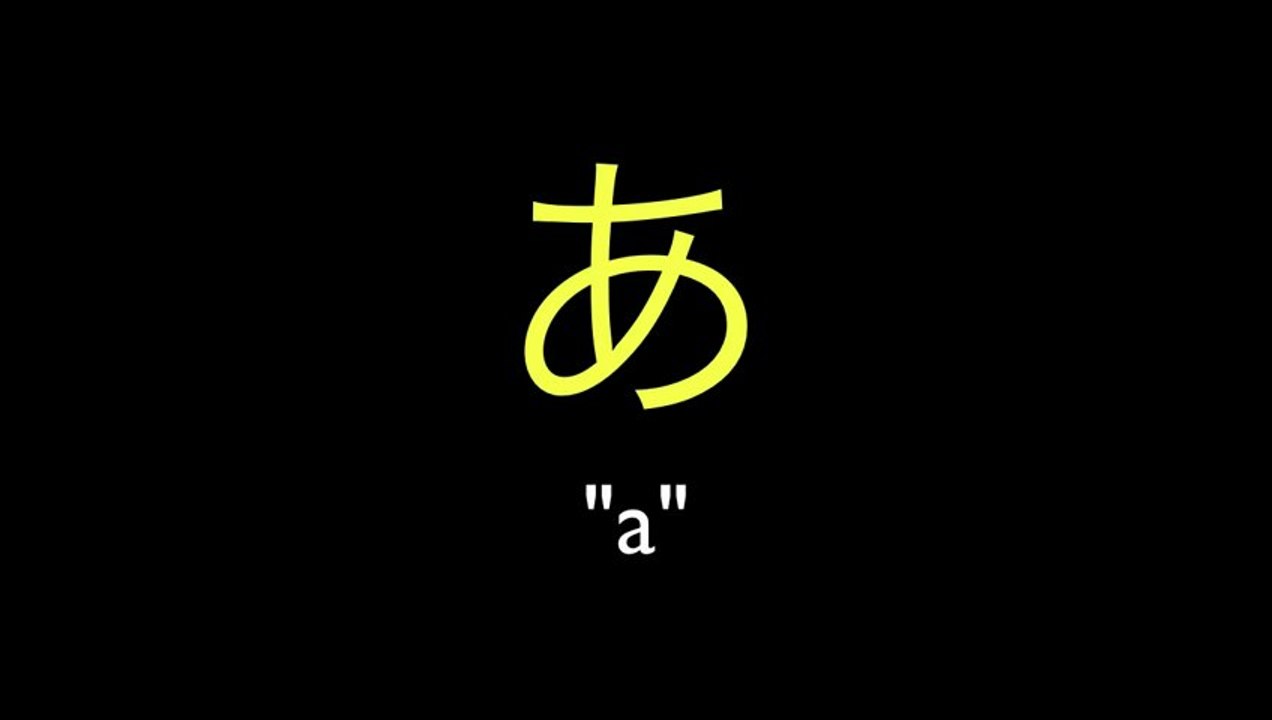 Hiragana Pronuncia あいうえお (a i u e o)