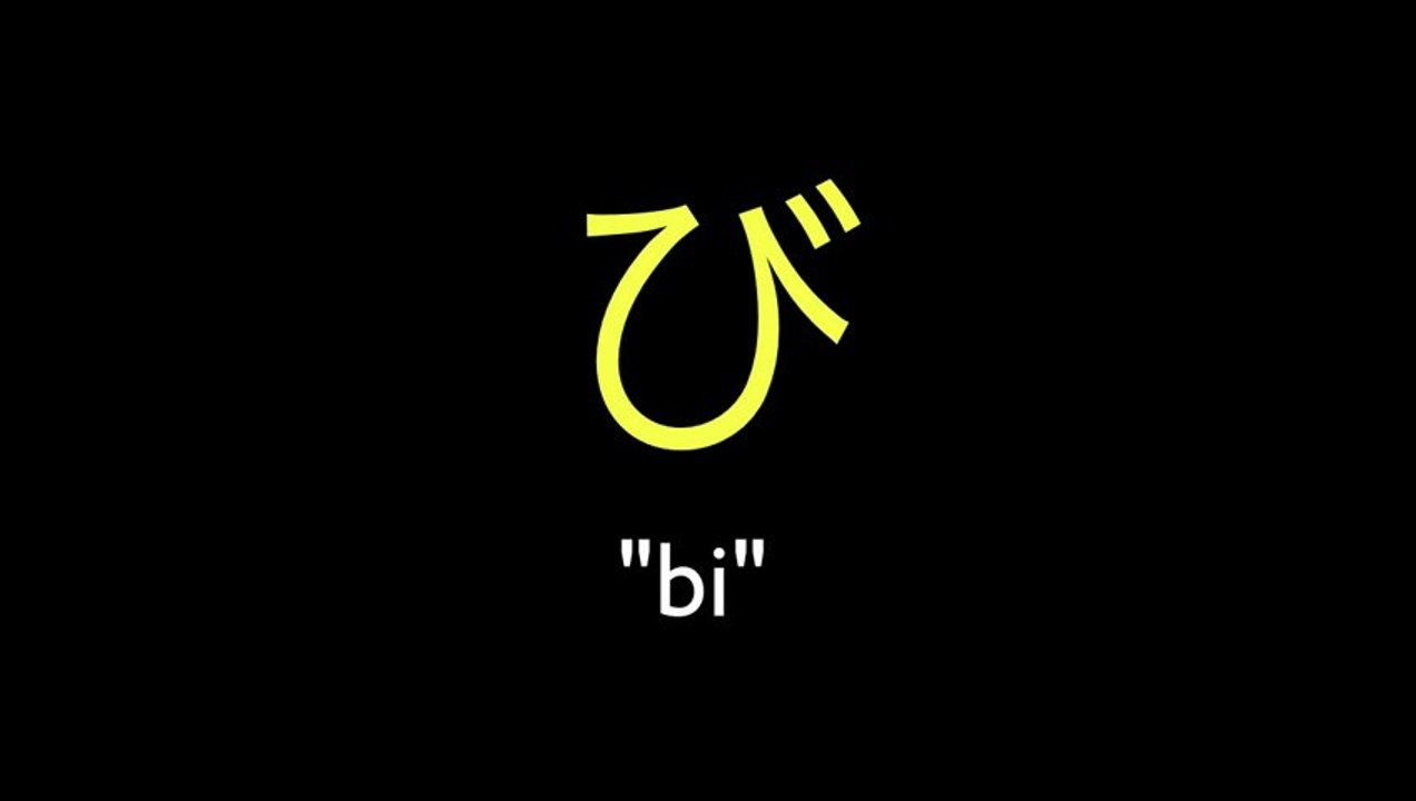Hiragana Pronuncia  ばびぶべぼ (ba bi bu be bo)