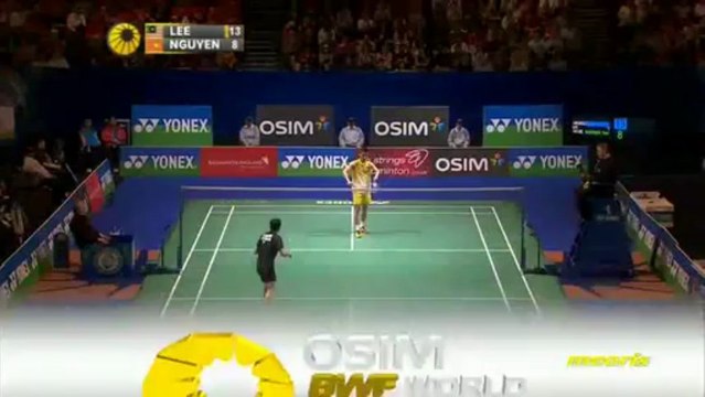 Yonex AEO 2013 ~ MSQF ~ Lee Chong Wei[MAS] vs Nguyen Tien Minh[VIE] ~ Part 1