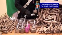 San Severo (FG) - Materiale esplosivo sequestrato in un garage (08.03.13)