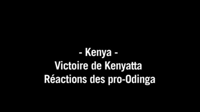 Kenya: réactions de partisans de Raila Odinga
