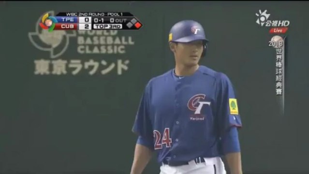 0309 古巴2vs0中華 3上 古巴策動雙殺