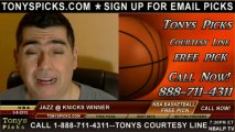 New York Knicks versus Utah Jazz Pick Prediction NBA Pro Basketball Odds Preview 3-9-2013