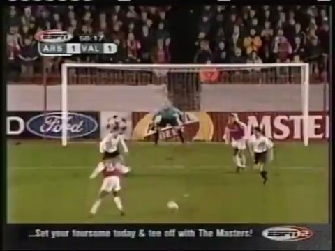 2001 (April 4) Arsenal (England) 2-Valencia (Spain) 1 (Champions League)