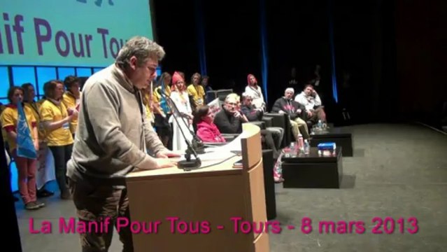 Vincent Rouyer, pédopsychiatre - Meeting La Manif Pour Tous à Tours - 8 mars 2013