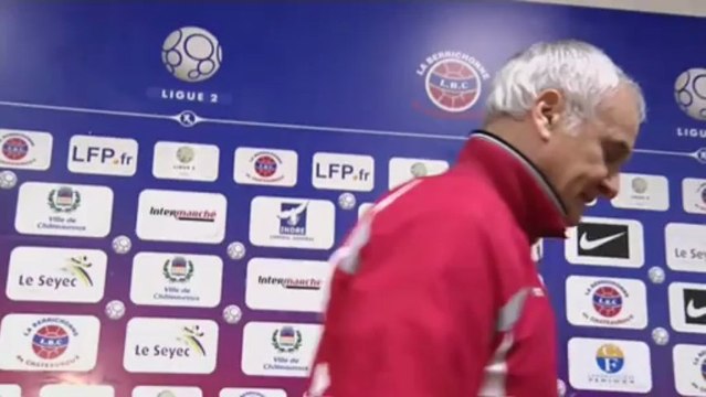 Conférence de presse Châteauroux - AS Monaco FC : Didier THOLOT (LBC) - Claudio RANIERI (ASM) - saison 2012/2013