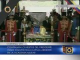 Presidente de Nicaragua acude junto a Maduro a la Academia Militar para honrar a Hugo Chávez