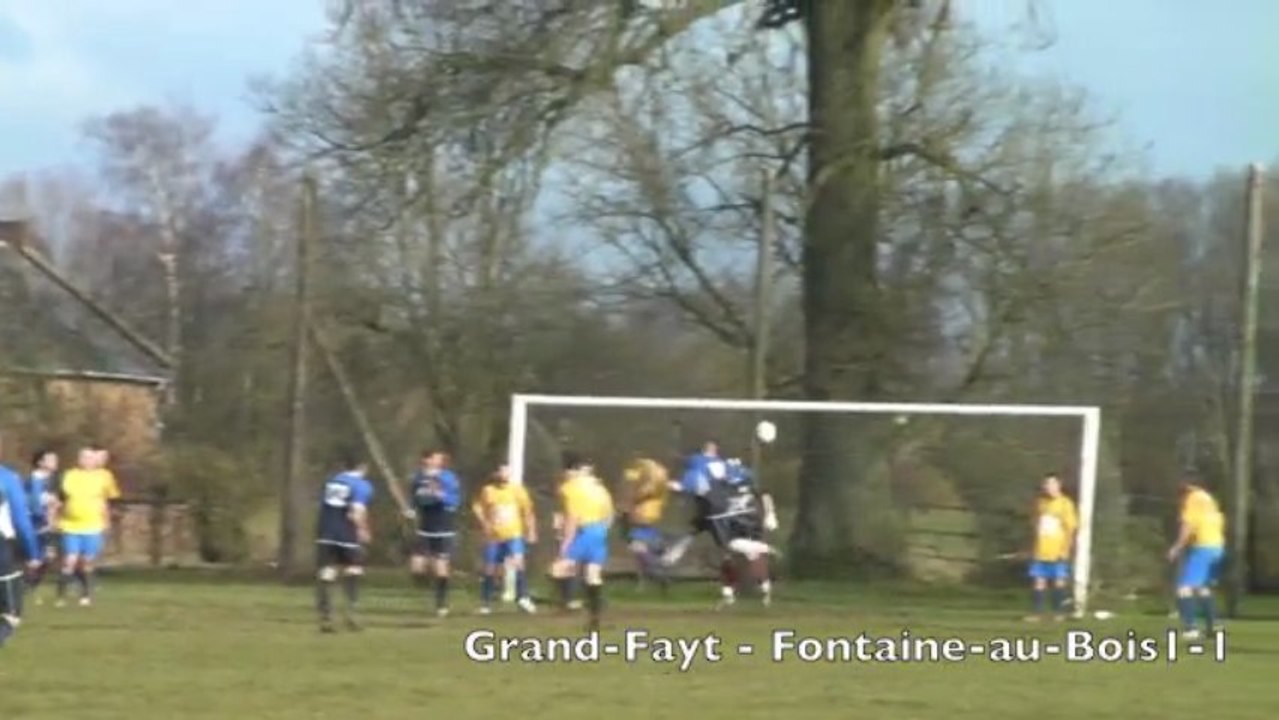 Football : Grand-Fayt - Fontaine-au-Bois 1-3
