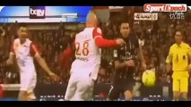 [www.sportepoch.com]French - Zlatan Ibrahimovic 4 minutes 2 ball Beckham played off the bench in Paris 2-1 win