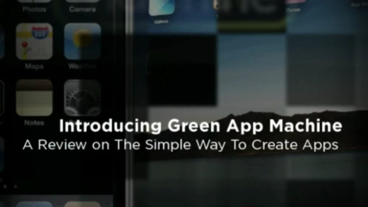 App builder software reviews : Green App Machine 2013