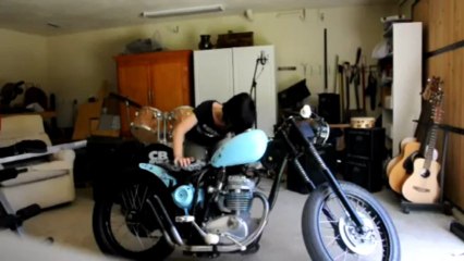Kick Starting my  68 BSA (SD)