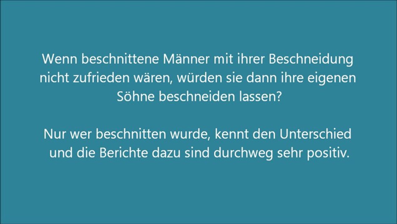 Beschneidung - Erfahrungsbericht 4