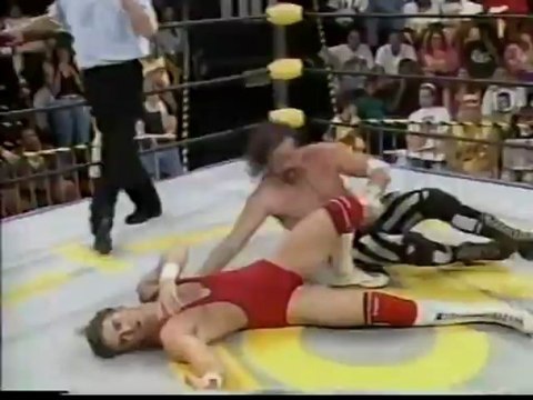 Bunkhouse Buck, Terry Funk, and Arn Anderson vs. The Armstrong Brothers