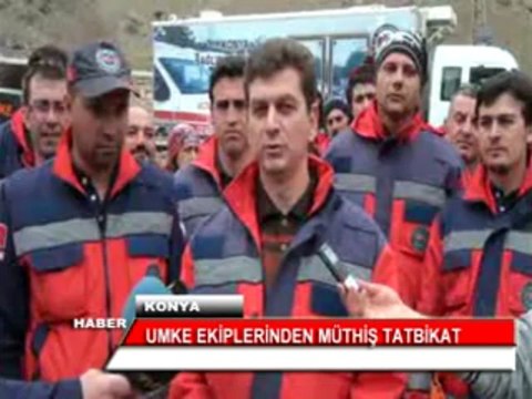 KONYA UMKE TATBİKAT YAPTI