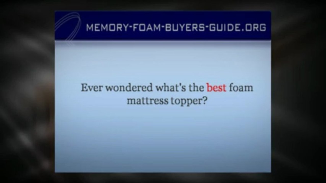 Foam Mattress Topper