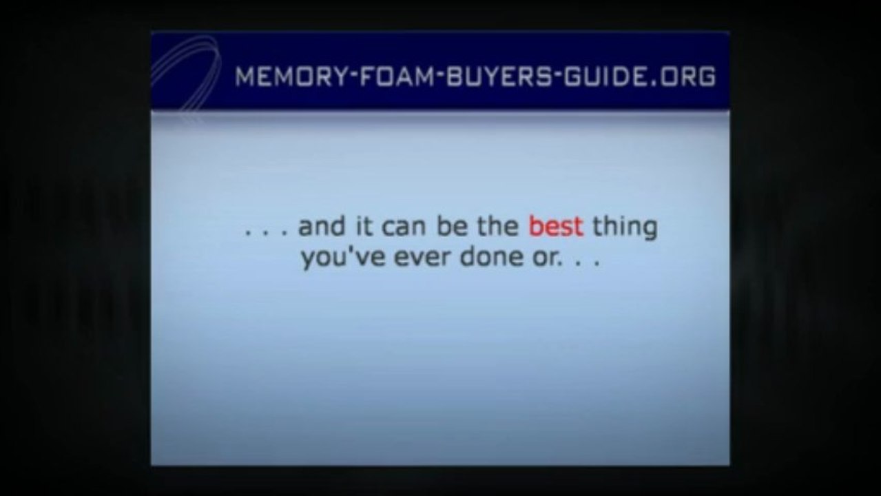 How to Buy a Memory Foam Mattress