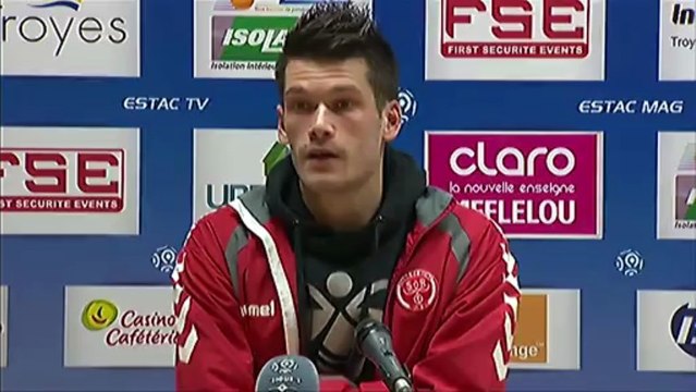 Conférence de presse ESTAC Troyes - Stade de Reims : Jean-Marc FURLAN (ESTAC) - Hubert FOURNIER (SdR) - saison 2012/2013
