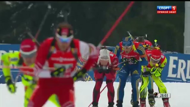 Биатлон Сочи Мужская эстафета 1