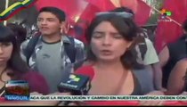 Chilenas recordaron a Chávez en el día de la Mujer