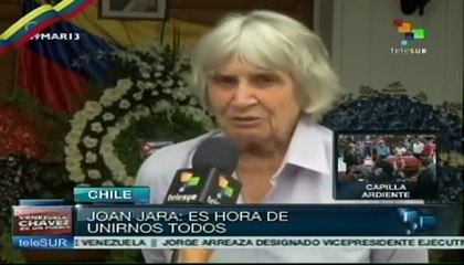Es hora de la unidad: viuda de Víctor Jara
