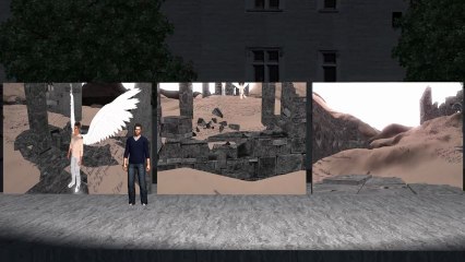 Le Faust de Rostand - scénographie du "Prologue dans le Ciel" - 10 mars 2013