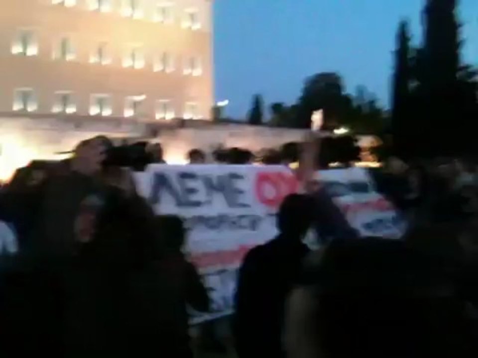 Αγανακτισμένοι στο Σύνταγμα
