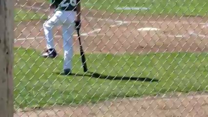 Mitch's first base hit in the majors