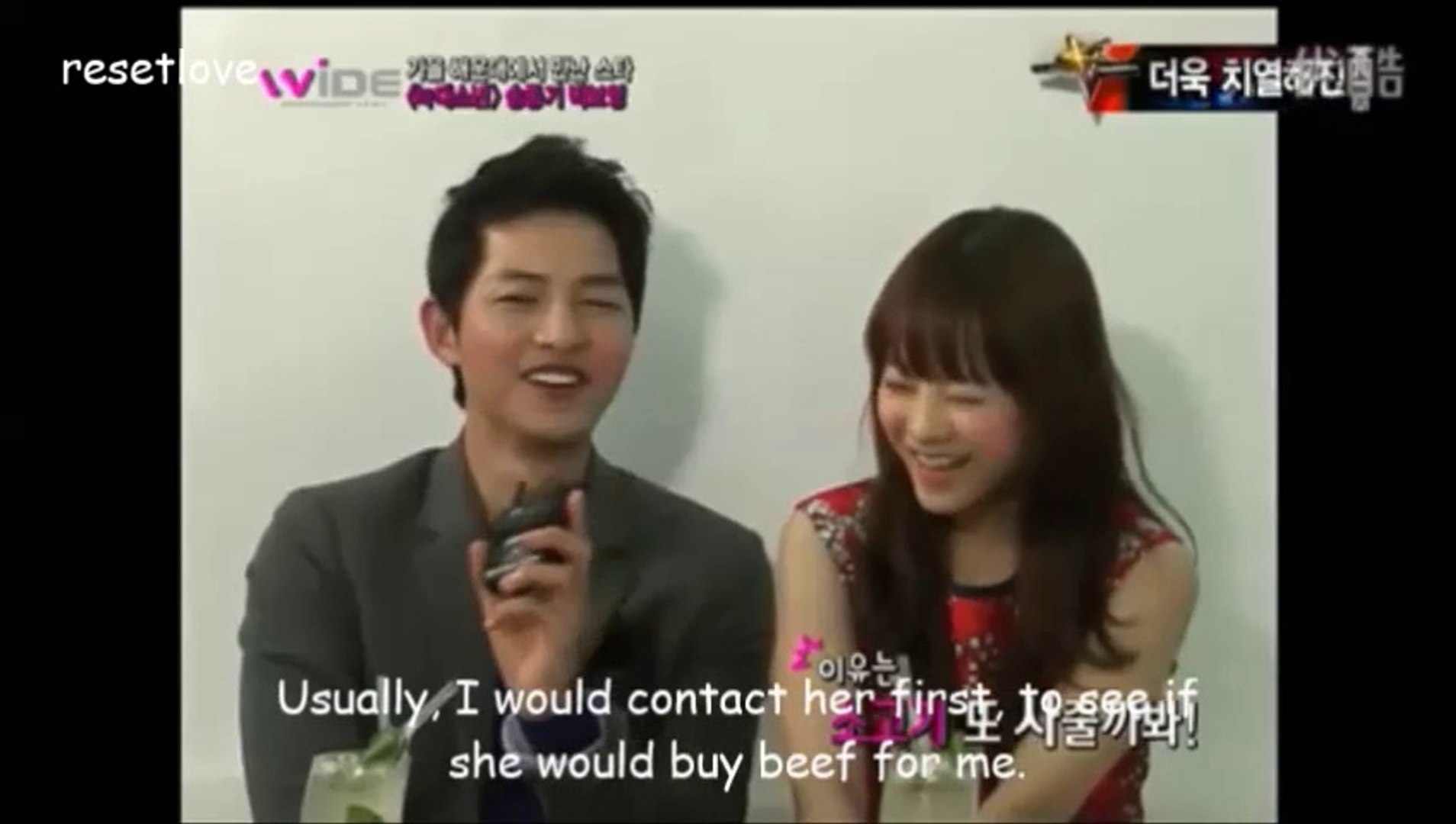 Song Joong Ki Park Bo Young Mnet Wide Interview Eng Sub Video Dailymotion