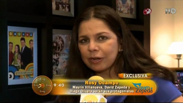 Rosy Ocampo @RosyOcampo confirma a David Zepeda @davidzepeda1, Mayrin y Diego como protagonistas de MPV