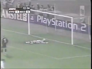 2004 (November 3) Dinamo Kiev (Ukraine) 2-Real Madrid (Spain) 2 (Champions League)