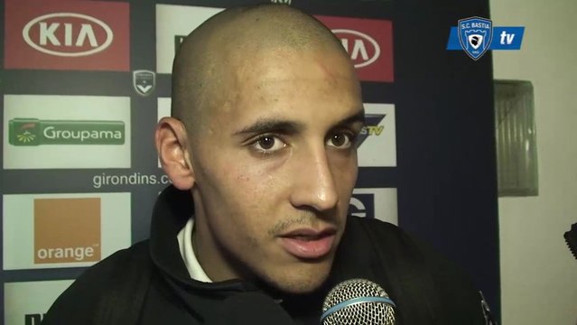 L1 / 2012-13 : Bordeaux 1-0 Bastia : Réaction de W. Khazri
