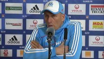 Conférence de presse Olympique Lyonnais - Olympique de Marseille : Rémi GARDE (OL) - Elie BAUP (OM) - saison 2012/2013