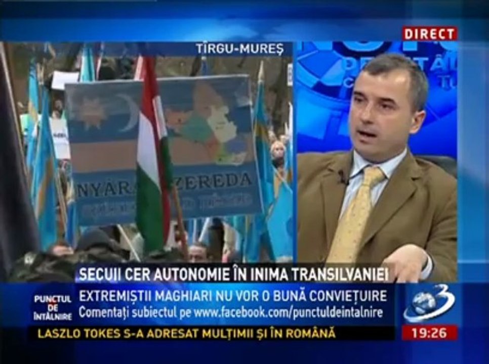 UNGURII CER AUTONOMIE! Radu Baltasiu, Victor Bostinaru & Radu Tudor la 'Punctul de intalnire'