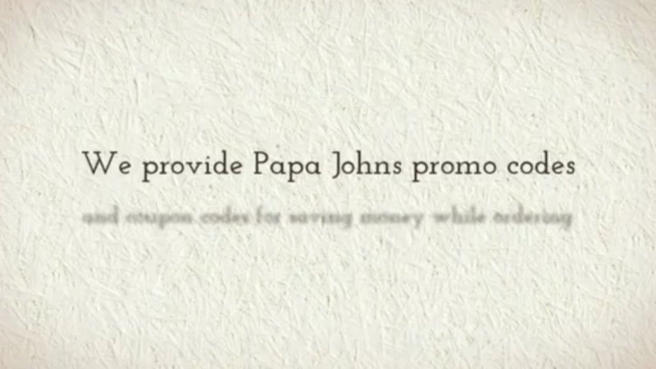Papa Johns Promo Codes
