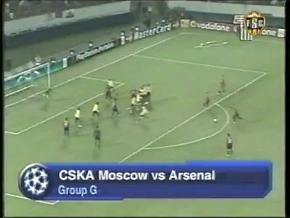 2006 (October 17) CSKA Moscow (Russia) 1-Arsenal (England) 0 (Champions League)