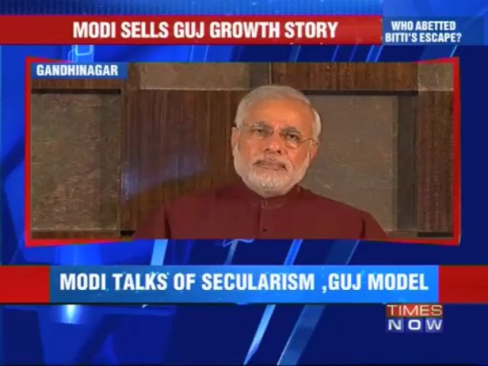 Modi sells Gujarat growth model to Indian diaspora in US