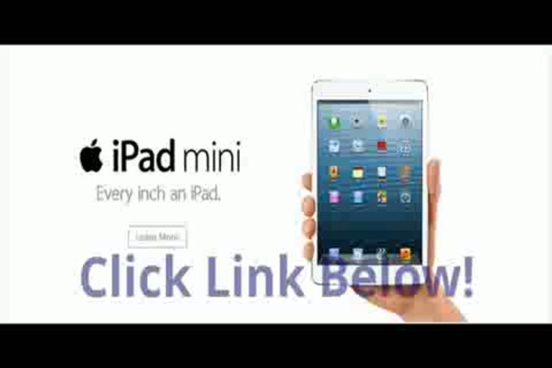Free ipad Mini No Purchase 3 Step Form To Fill.