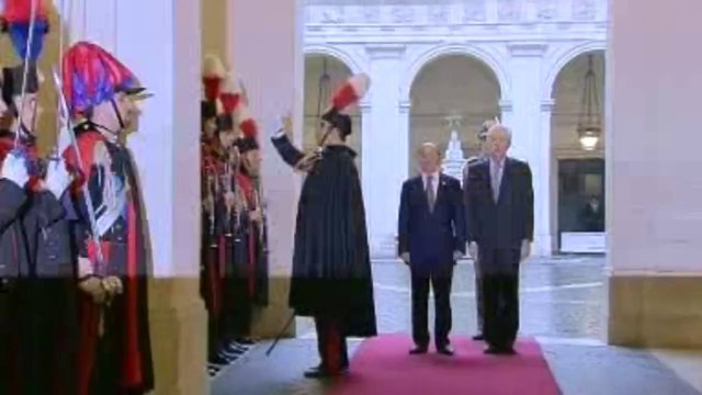 Roma - L'arrivo del Presidente del Myanmar, Thein Sein (06.03.13)