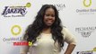 Amber Riley GLEE Lakers Casino Night After Lakers-Bull Game March 10, 2013