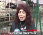 Valize koyup terk ettiler